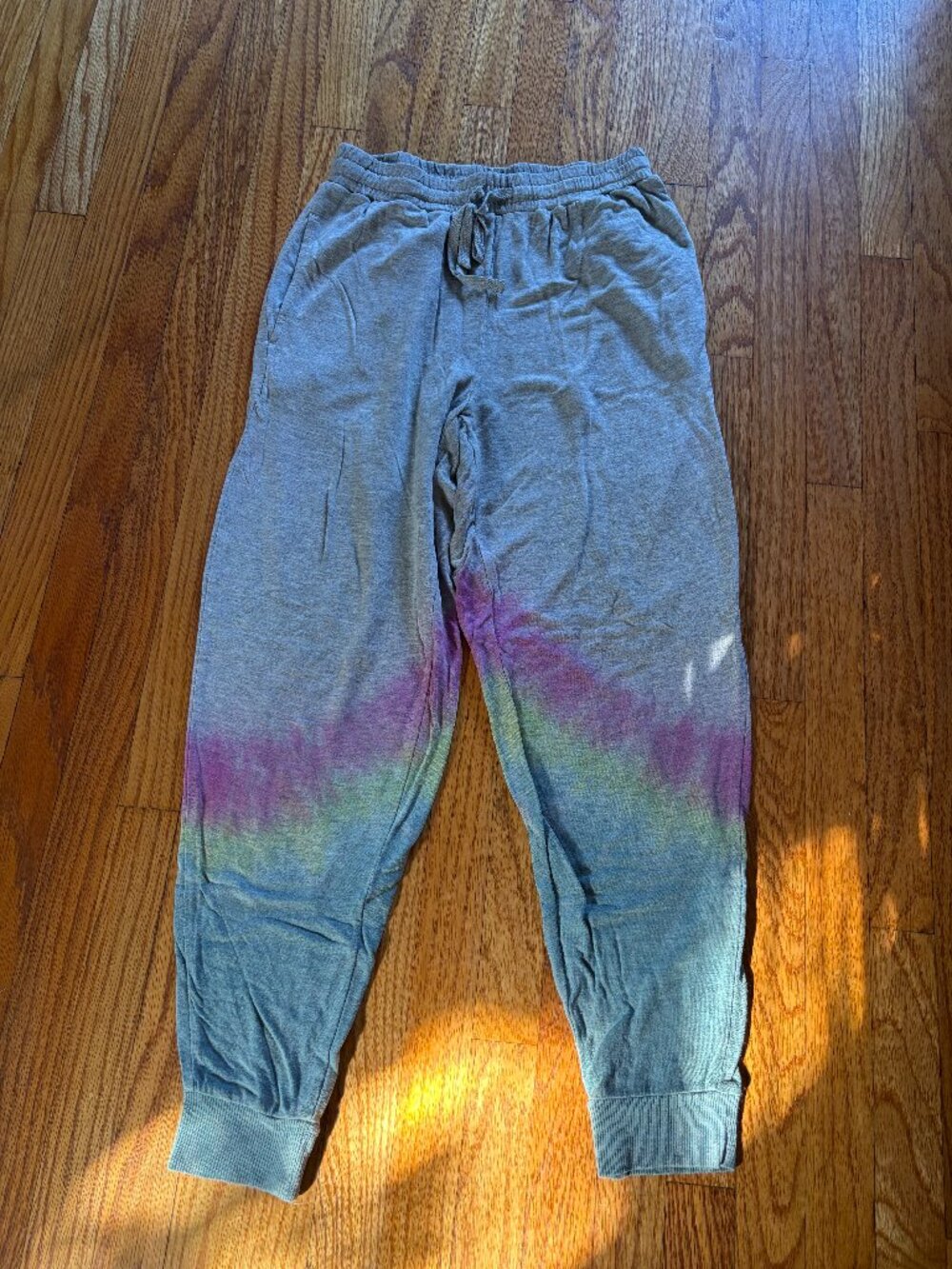Colsie Tie Dye Joggers XS | Grey Multi Color | Soft Lounge Sweatpants
